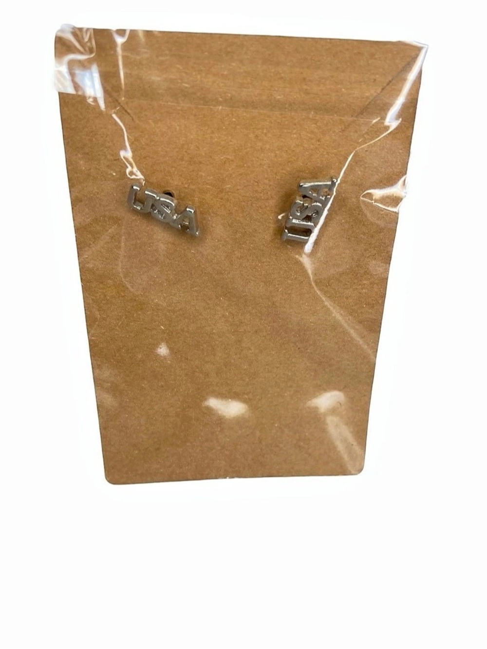 USA Stud Earrings in Silver